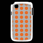 Coque LG L40 pois gris & orange