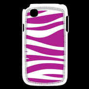 Coque LG L40 zèbre rose & blanc