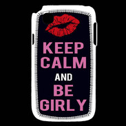 Coque LG L40 Keep Calm Girly Noir