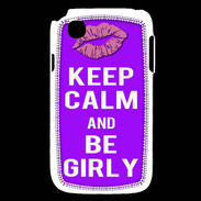 Coque LG L40 Keep Calm Girly Violet