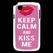 Coque LG L40 Keep Calm Kiss me Rose