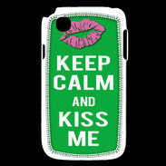 Coque LG L40 Keep Calm Kiss me Vert