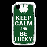Coque LG L40 Keep Calm Be lucky Vert