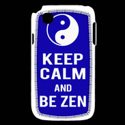 Coque LG L40 Keep Calm Be Zen Bleu