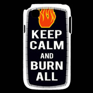 Coque LG L40 Keep Calm Burn Noir