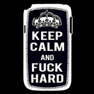 Coque LG L40 Keep Calm Fuck hard Noir