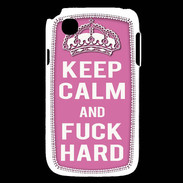 Coque LG L40 Keep Calm Fuck hard Rose