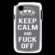 Coque LG L40 Keep Calm Fuck Off Gris