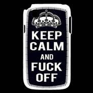 Coque LG L40 Keep Callm Fuck Off Noir