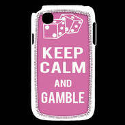 Coque LG L40 Keep Calm Gamble Rose