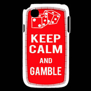 Coque LG L40 Keep Calm Gamble Rouge