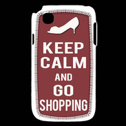 Coque LG L40 Keep Calm Go Shopping Brique