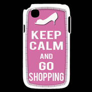 Coque LG L40 Keep Calm Go Shopping Rose