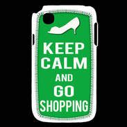 Coque LG L40 Keep Calm Go Shopping Vert