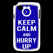 Coque LG L40 Keep Calm Hurry up Bleu