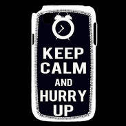 Coque LG L40 Keep Calm Hurry up Noir
