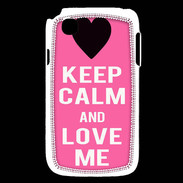 Coque LG L40 Keep Calm Love me Rose