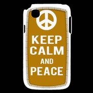 Coque LG L40 Keep Calm Peace Orange
