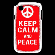 Coque LG L40 Keep Calm Peace Rouge