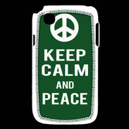 Coque LG L40 Keep Calm Peace Vert