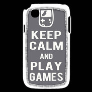 Coque LG L40 Keep Calm Play games Gris