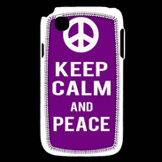 Coque LG L40 Keep Calm Peace Violet