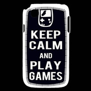 Coque LG L40 Keep Calm Play games Noir