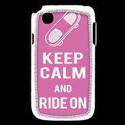 Coque LG L40 Keep Calm Ride on Rose