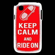 Coque LG L40 Keep Calm Ride on Rouge
