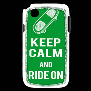 Coque LG L40 Keep Calm Ride on Vert