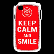 Coque LG L40 Keep Calm Smile Rouge