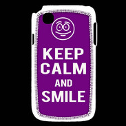 Coque LG L40 Keep Calm Smile Violet