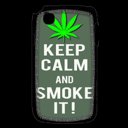 Coque LG L40 Keep Calm Smoke it Gris