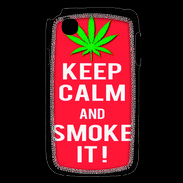 Coque LG L40 Keep Calm Smoke Rouge