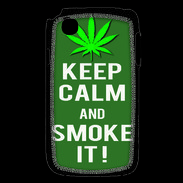 Coque LG L40 Keep Calm Smoke it Kaki