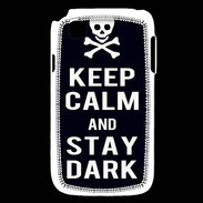 Coque LG L40 Keep Calm Stay dark Noir
