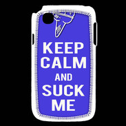 Coque LG L40 Keep Calm Suck me Bleu