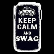 Coque LG L40 Keep Calm Swag Noir