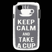 Coque LG L40 Keep Calm Take a cup Gris
