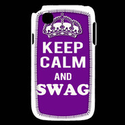 Coque LG L40 Keep Calm Swag Violet