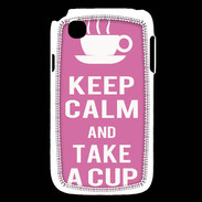 Coque LG L40 Keep Calm Take a cup Rose