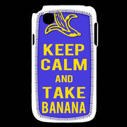 Coque LG L40 Keep Calm Take Banana Bleu