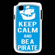 Coque LG L40 Keep Calm Be a Pirate Cyan