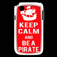 Coque LG L40 Keep Calm Be a Pirate Rouge