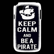 Coque LG L40 Keep Calm Be a Pirate Noir