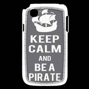 Coque LG L40 Keep Calm Be a Pirate Gris