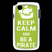 Coque LG L40 Keep Calm Be a Pirate Vert pomme