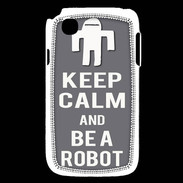 Coque LG L40 Keep Calm Be a Robot Gris