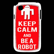 Coque LG L40 Keep Calm Be a Robot Rouge