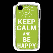 Coque LG L40 Keep Calm Be Happy Vert pomme